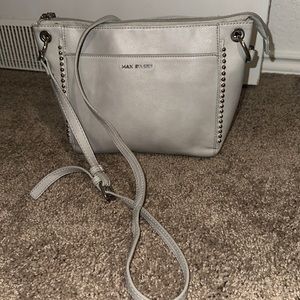 WOMENS GREY MEIDUM STUDDED PURSE